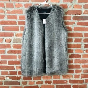 Ann Taylor Faux Fur Vest